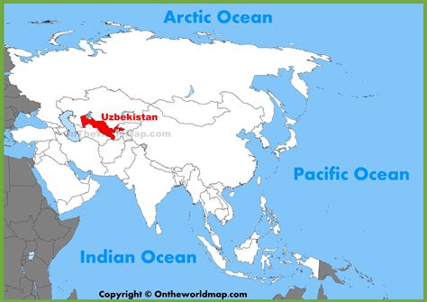 Uzbekistan location on the Asia map - Ontheworldmap.com