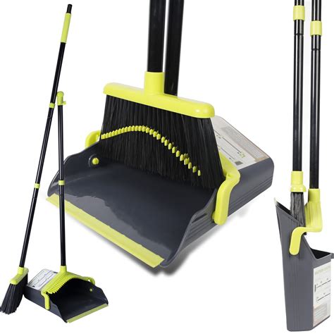 Buy Dustpan Combo Set Broom and Dustpan Set for Home Heavy Duty Kitchen Broom Shop Broom and ...