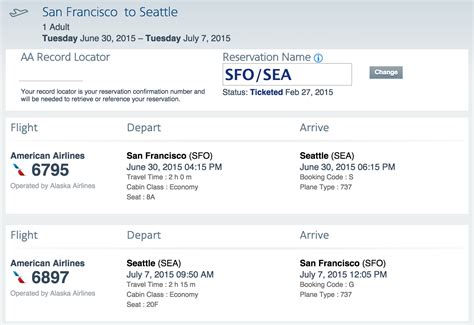 How to get an Alaska Airlines record locator for a flight booked on ...