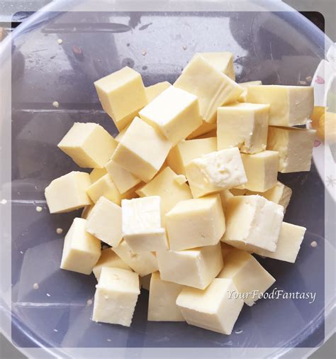 Paneer cubes for chilli paneer at your food fantasy - Your Food Fantasy