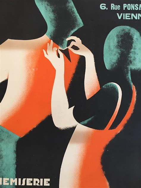 Original Vintage French Art Deco Poster, 'Gourdant' by D Frapojut, Paris, 1933 For Sale at 1stDibs