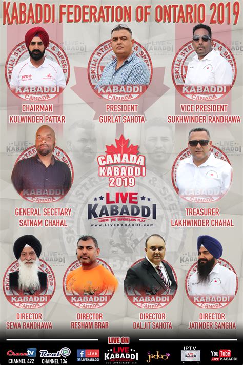 Ontario Kabaddi Federation 2019 Committee - Live Kabaddi