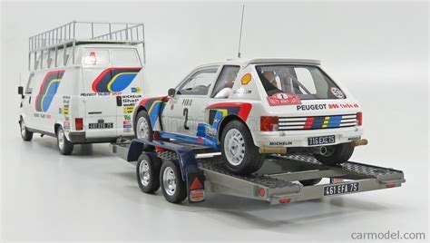 OTTO-MOBILE OT328 Scale 1/18 | PEUGEOT RALLY SET - PEUGEOT 205 TURBO ...