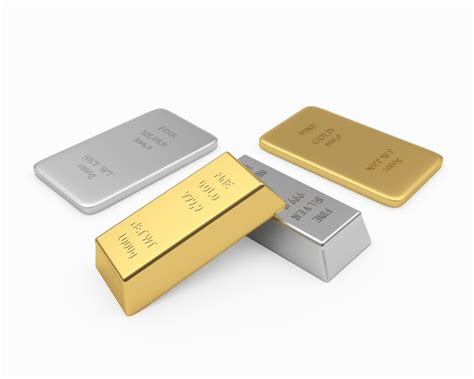 Premium Photo | Various gold and silver bars