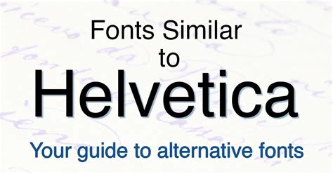 Fonts Similar to Helvetica - Creative Fabrica