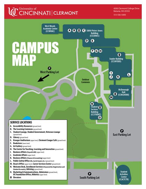 Directions, Maps & Parking | University of Cincinnati