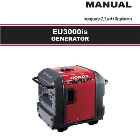 HONDA HONDA SHOP MANUAL EU3000is GENERATOR TENTH EDITION - The Battery Bar