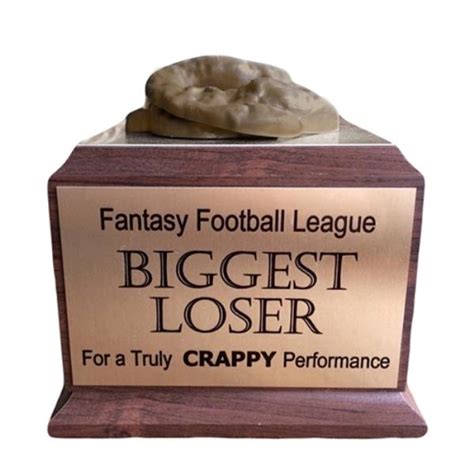 "Pile of Crap" Last Place Biggest Loser Trophy with 4 Lines of Custom ...