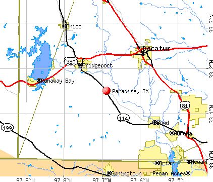 Paradise, Texas (TX 76073) profile: population, maps, real estate, averages, homes, statistics ...