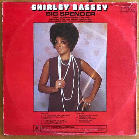 Shirley Bassey - Big Spender (1972 title) – Suffragette Records