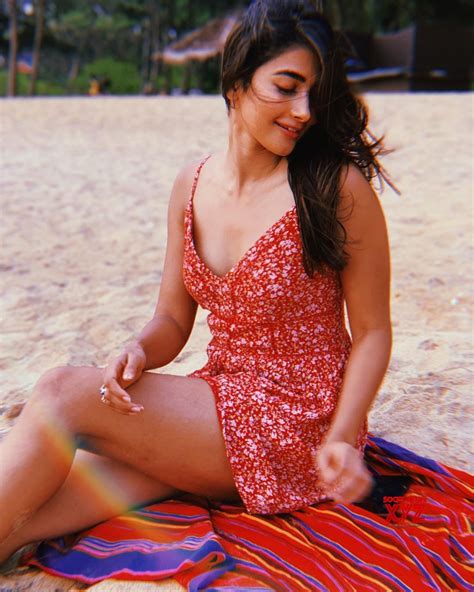 Actress Pooja Hegde Hot Beach Stills - Social News XYZ