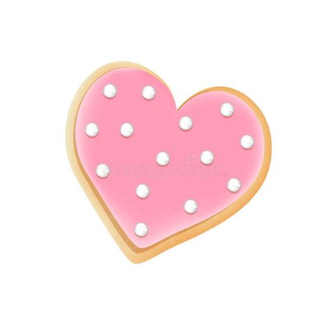 Cookie of Heart Vector Icon.Outline,line Vector Icon Isolated on White ...