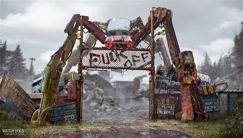 Watch Dogs - T-bone Junkyard concept art, Michel Donze | Post ...