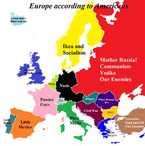 Europeans according to Americans - GraphJam - funny graphs