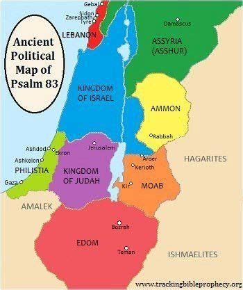 Ancient Political Map of Psalm 83 Psalm 83, Ancient Israel, Ancient Maps, Bible Mapping, Bible ...