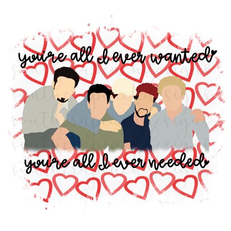 Youre all I ever wanted NSYNC png | Etsy