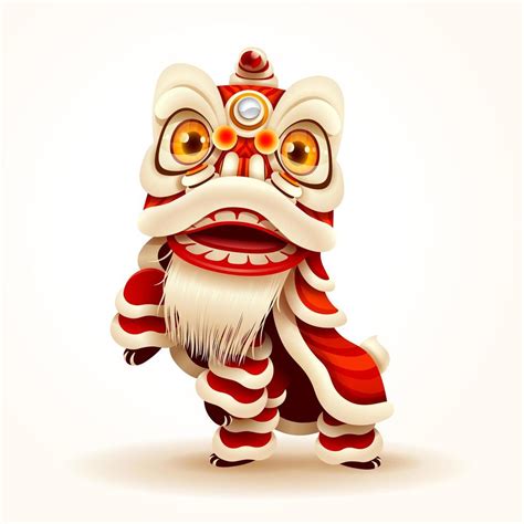 Chinese New Year Lion Dance 273919 Vector Art at Vecteezy