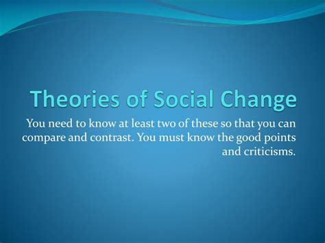 PPT - Theories of Social Change PowerPoint Presentation, free download - ID:1913795