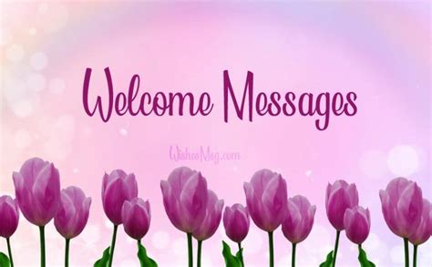 Welcome Messages - Best Welcome Message Examples | WishesMsg | Welcome quotes, Welcome words ...