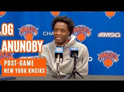 OG Anunoby First Post-Game Interview As A NEW YORK KNICK : r/Anunoby