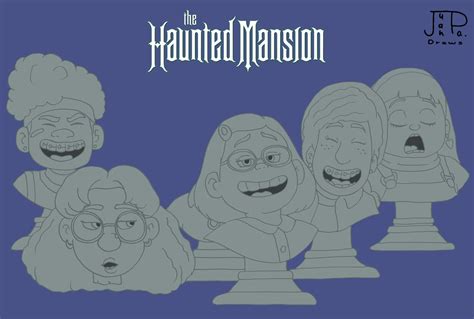 Haunted Mansion - 4Townies as The Singing Busts by JuanpaDraws on ...