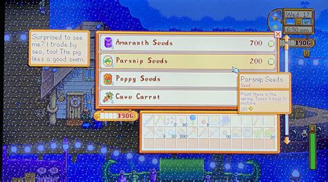 I should have bought Parsnips seeds on the 1st night for $20. 😅 : r/StardewValley