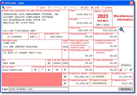 1099 Misc Form Printable Instructions