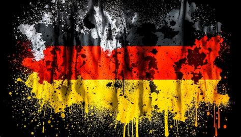 Free Photo | Wavy flag of Germany texture background generative AI