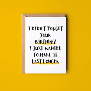 Funny Belated Birthday Card for Best Friend, Card for Him, Late ...