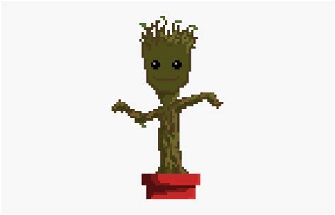 Baby Groot Dancing Gif Transparent, HD Png Download - kindpng