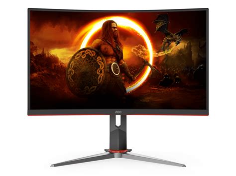 AOC 27" Curved Frameless Ultra-Fast Gaming Monitor, FHD 1080p, 0.5ms 240Hz, FreeSync, HDMI/DP ...