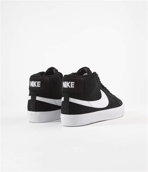 Nike SB Blazer Mid Shoes - Black / White - White - White | Flatspot