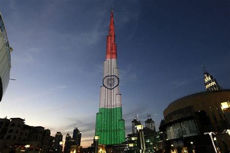 Burj Khalifa, Adnoc light up to celebrate India's Republic Day ...