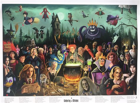 A GATHERING of WITCHES Wall Art Poster - Etsy Denmark