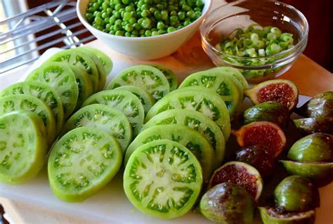 Grilled Green Tomato Salad - Weekend at the Cottage