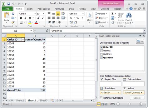 Excel 2010 pivot charts tutorial - nitroper