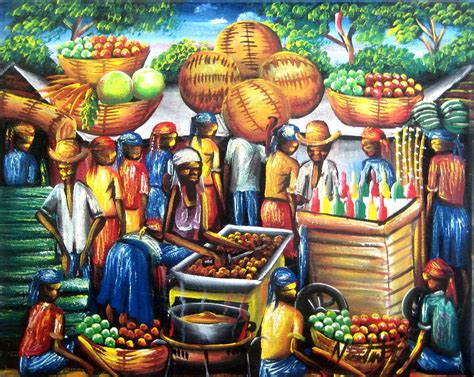 Caribbean Art, Haitian Painting, Haitian Art, Art of Haiti, Original Painting, Canvas Painting ...