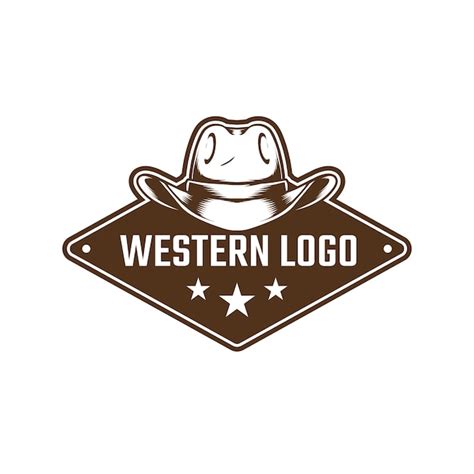 Premium Vector | Western logo template design