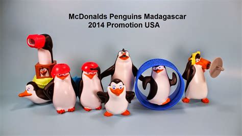 McDonalds Penguins Madagascar Happy Meal Toys USA 2014 | Toy Alert