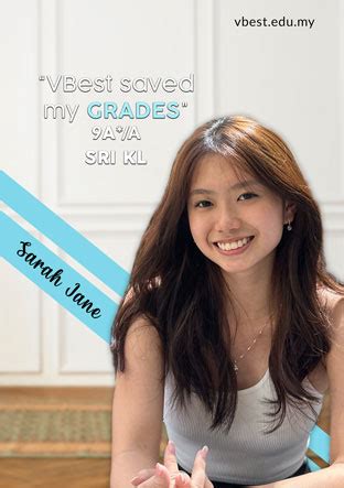 sarah-2023 - VBest Year 1 to Year 13 Tuition Centre