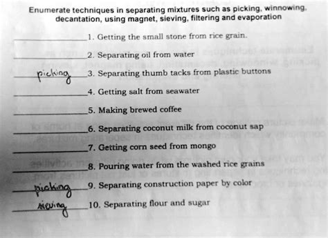 SOLVED: Kindly answer correctly, needed rn. Enumerate techniques in ...