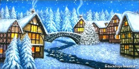 Backdrops: Winter Village 3