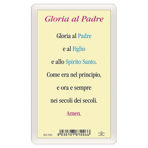 Preghiera Gloria Al Padre Per Bambini