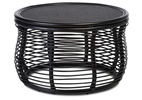 Black Royal Rattan Coffee Table | Desser & Co