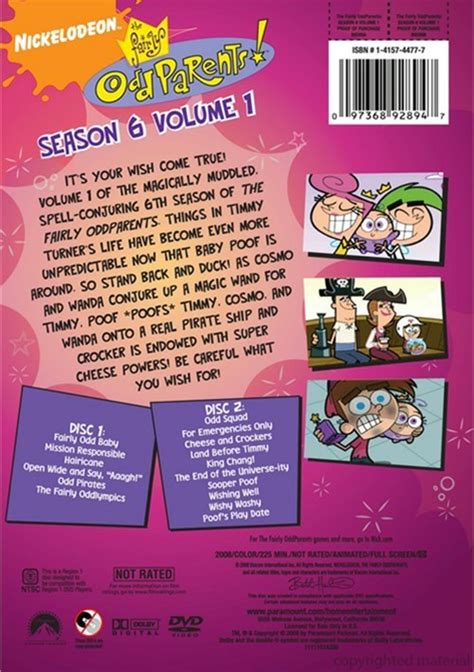 Fairly Oddparents: Season 6 - Vol. 1 (DVD 2008) | DVD Empire