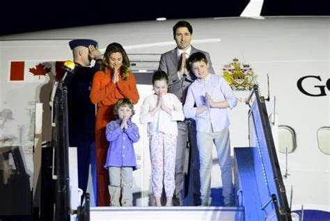 Trudeau family arrives in India for state visit - Maple Ridge-Pitt ...