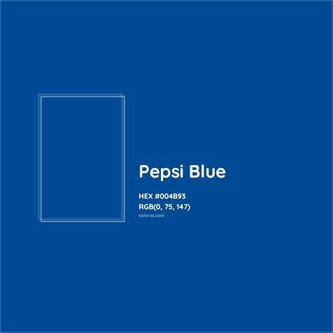 About Pepsi Blue Color - Color codes, similar colors and paints ...