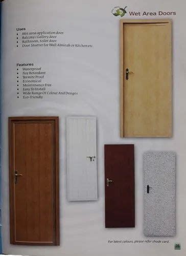 Wooden And Tile Colours Standard PVC Bathroom Door, Size/Dimension: 2 ...