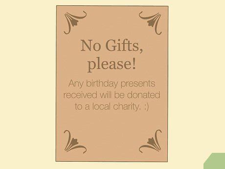 How to Say No Gifts on Invitation - Giftzidea