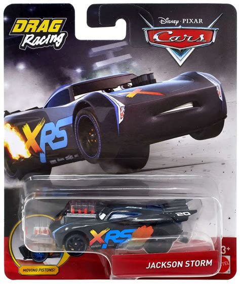 Disney Pixar Cars Cars 3 Drag Racing Jackson Storm 155 Diecast Car Mattel Toys - ToyWiz